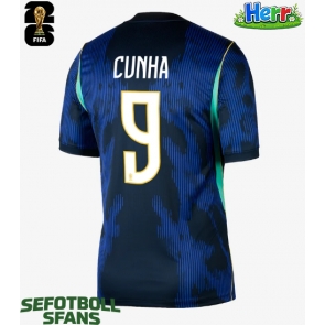 Brasilien Matheus Cunha #9 Bortatröja VM 2026 Kortärmad